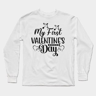 My First Valentine's day Long Sleeve T-Shirt